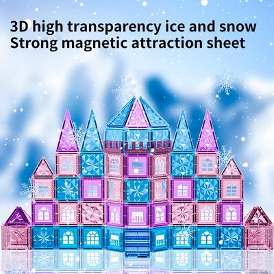 Diamond Multi-Color Magnetic Sheet Building Block Diamond Surface Magnetic Toy Strong Magnetic Sheet Children'S Assembly Educational Building Block