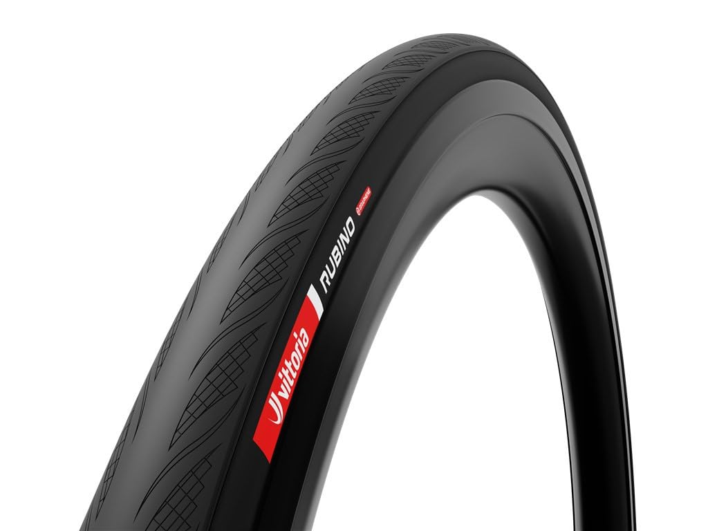 

Vittoria Rubino V TLR Tubeless Ready 700 x 26c Black Not Hookless Compatible G2.0 (26-622)