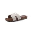 Ciabatte da bambina in stile coreano, sandali estivi aperti versatili da esterno a forma di H per bambini, scarpe da spiaggia casual per bambine