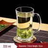 Thickened Heat-Resistant Glass Tea Cup with Handle - Transparent Drinking, Beer, and Water Cup for Home