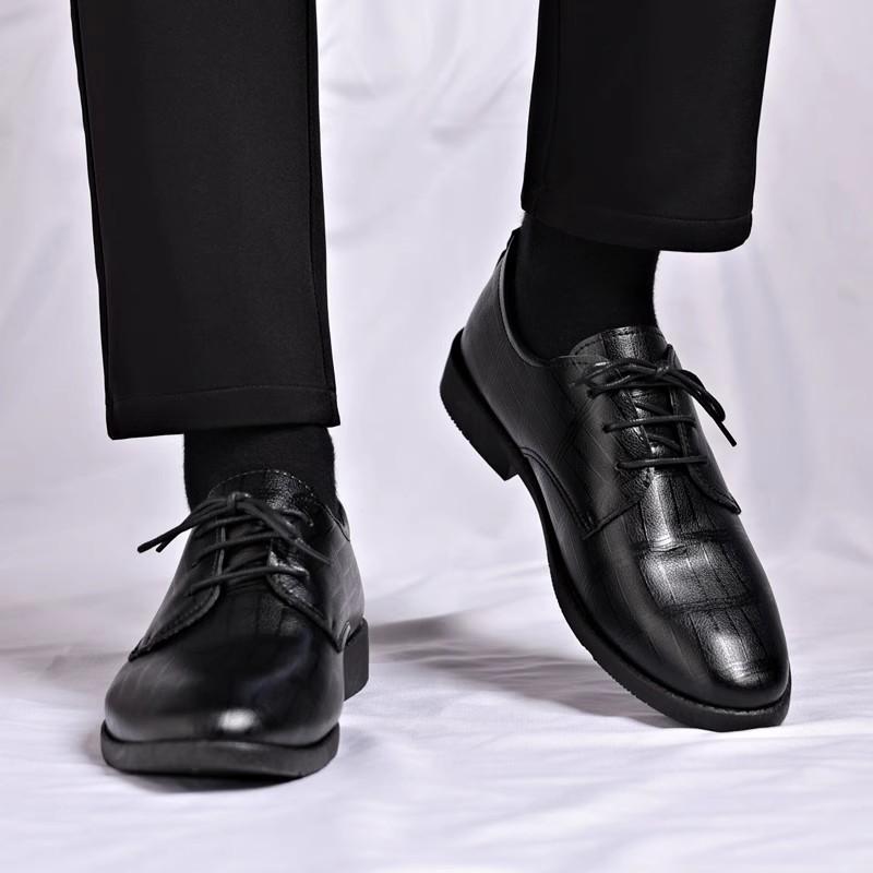 Suit Leather Shoes Autumn British Style Business Dress Soft Sole Black Best Man Wedding Groom Shoes