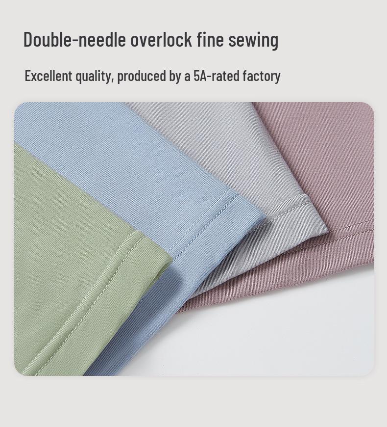 New Breathable 60s Modal Antibacterial Men's Boxer Briefs - Solid Color