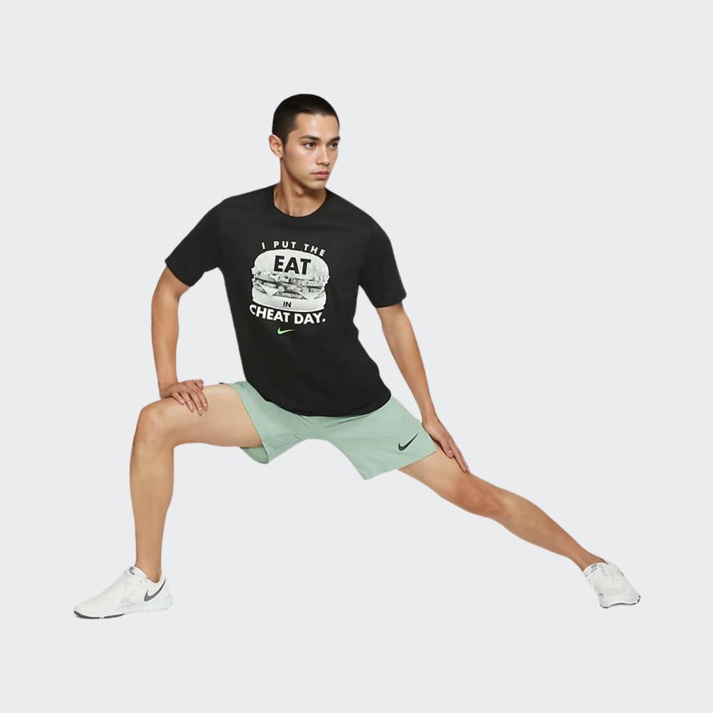 Nike Sports Casual Letter Print Short Sleeve T-Shirt Men Tops Black DD6921-010