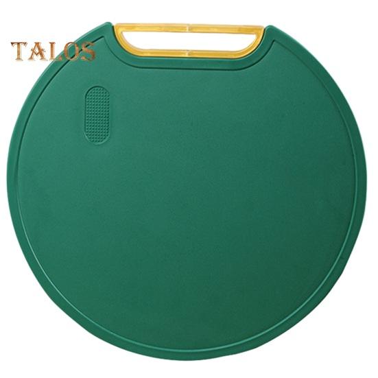 Round Chopping Board with Grinder Groove Double-sided Standing Food Grade Anti-slip Easy To Clean Vegetables Fruits Meat Cutting Board Kitchen