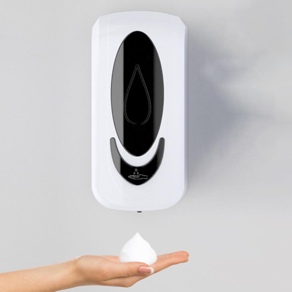 Automatic Sensor Soap Dispenser Hands Free Liquid Dish Soap Pump Wall Mounted Touchless for Kitchen Bathroom Sink Countertop