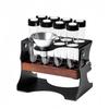 10pcs/set Coffee Bean Storage Stand Single Dose Coffee Bean Storage Display Stand Exhaust Valve 8 Tubes With Funnel Accessories
