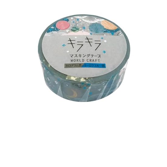 World Craft Masking Tape Glitter Planet KRMT15-003