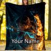 Custom Name Tomb Raider Theme Printed Blanket - Perfect for Couch, Bed, Travel & Outdoor Use | Machine Washable, Cozy & Durable.
