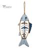 Wooden Decorative Pendant Fish Wall Hanging With/Without LED Light, Nautical Decor, Coastal Theme Fishbone Durable Fine Craftsmanship Decor