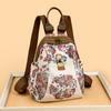 Schoolbag1011 New Export Women's Print Multi-functional Backpack Women's Bag Jixiang Casual Schoolbag Versatile Backpack