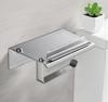 Modern Chrome Wall Mount Toilet Paper Holder Self-Adhesive Roll Hanger for Bathroom or Kitchen Stylish Design