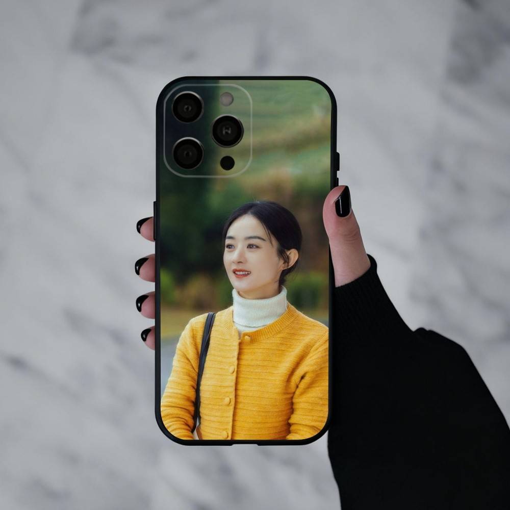 Oriental-Beauty Actress Zhao Liying Phone Case For iPhone 17pro, 16,15,14,13,12,11 X XR Plus,Others Soft Black Cover