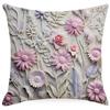 New Retro Floral Pillowcase Creative Oil Painting Engraving Style Print Home Sofa Cushion Pillowcase