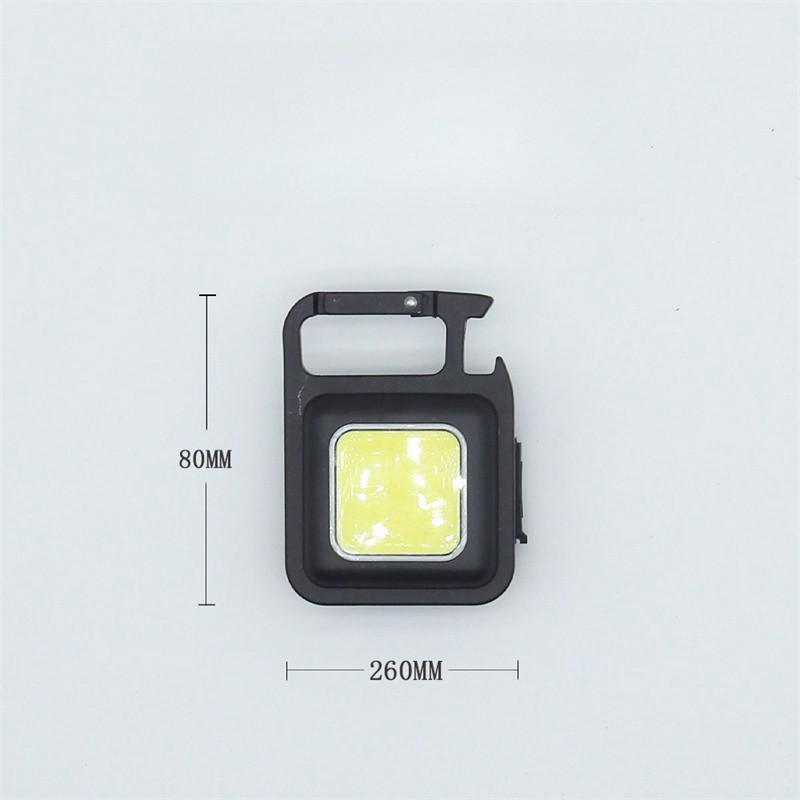 Strong Light Portable Mini Keychain Small Flashlight Charging Camping Work Light Multifunctional Auto Repair Portable Light LED