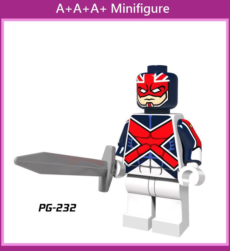 Minifigures Pg8060 Superhero Poison Ivy Captain England Mini Figures Building Blocks Toys