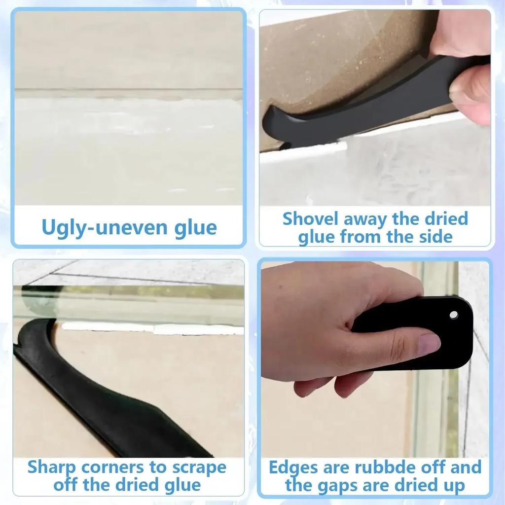 Silikon-Dichtungswerkzeug-Set, Fugendichtstoff-Spreizer, Spachtel, Schaber für Fliesen, Fenster, Fugenmörtel, Kantenentfernung, Küchenbau-Werkzeuge