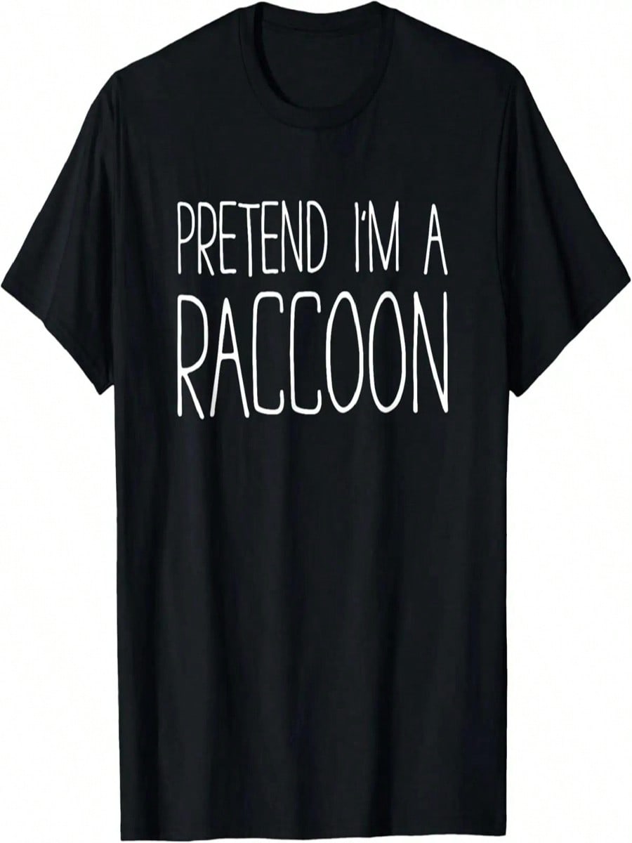 Pretend I m A Raccoon Shirt Adult Kids Men Women Costume T-Shirt S разноцветный