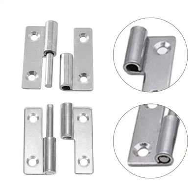 Detachable Hinge Slip Joint Flag Lift Off Door Hinge Removable Hinge For Cabinet Wardrobe Stainless Steel Furniture Hardware