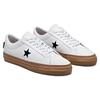 Converse Baskets Unisexe One Star Pro Low Blanc Gomme Foncée Noir A03216C