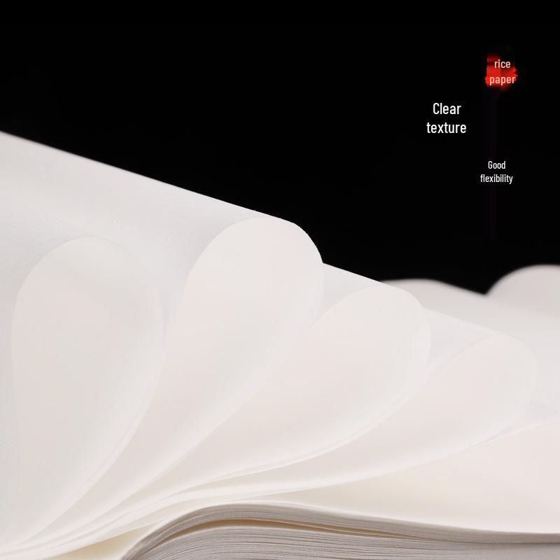 White Xuan Paper for Calligraphy & Chinese Painting - Semi-Ripe/Raw, Ideal for Brush Writing & Fine-Brush Art.