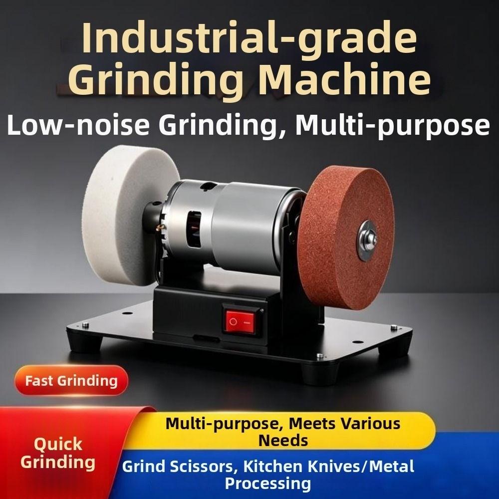Dual Wheel Electric Small Sander Sturdy Base Sanding Machine Electric Sharpener Grinder Polishing
