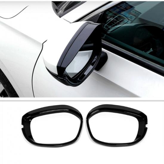 For Honda Civic   Bright black Mirror Rain Eyebrow Cover