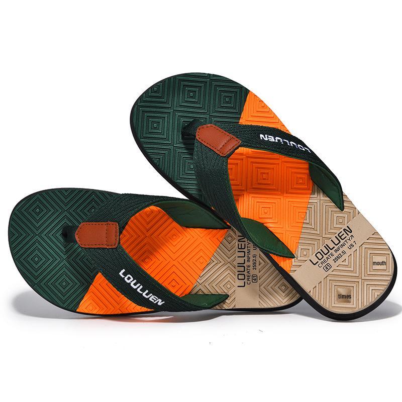 

Men s Non-Slip EVA Casual Flip-Flops - Summer Beach and Shower Sandals 45 темно-зелений колір
