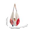 Fish Hollow Out Woven Bag Magnetic Buckle Tassels Beach Handbag Cotton Crochet Shoulder Bag  Beach