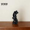Decorazione Coppia che Balla Statuetta Ballerina che si Abbraccia Stampata in 3D, Scultura Statua Astratta Minimalista, Ornamento per Casa, Ufficio, Soggiorno