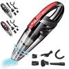 Handheld Vacuum Cleaner USB Charging 30000 Speed Hand Held 120W Strong Suction Rechargeable Auto Vacuums with Carry Holder,Wet Dry Cleaning