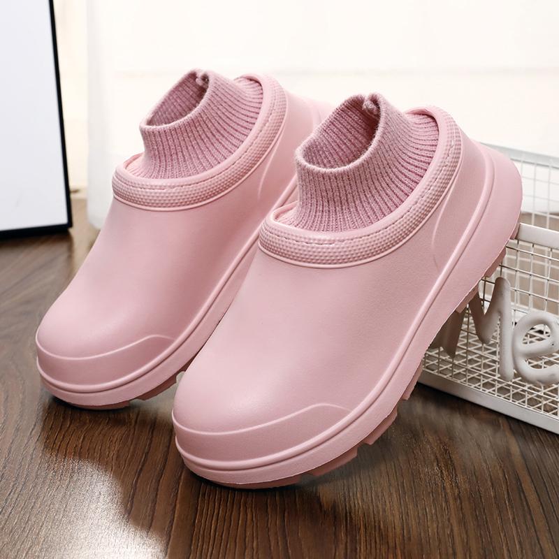 Herbst und Winter Paar Wasserdicht Plüsch Warm Baumwollschuhe Outdoor Plateau Rutschfest Lässig Mode Basic Vielseitig