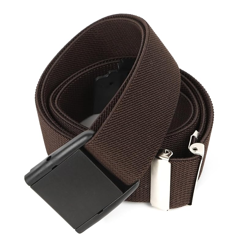 

[ddice] one touch belt Easy to put on and take off one touch buckle rubber belt Easy rubber belt men s ladies work uniform belt school uniform size