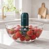 Pulitore Portatile per Frutta e Verdura, Purificatore Alimentare Impermeabile USB, Generatore di Ioni Idrossilici, Dispositivo per Lavare le Erbe Senza Strofinare, Gadget da Cucina Portatile