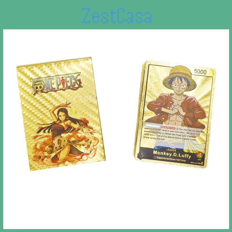 Popular One Piece Gold Card Game With Luffy Zoro Cards