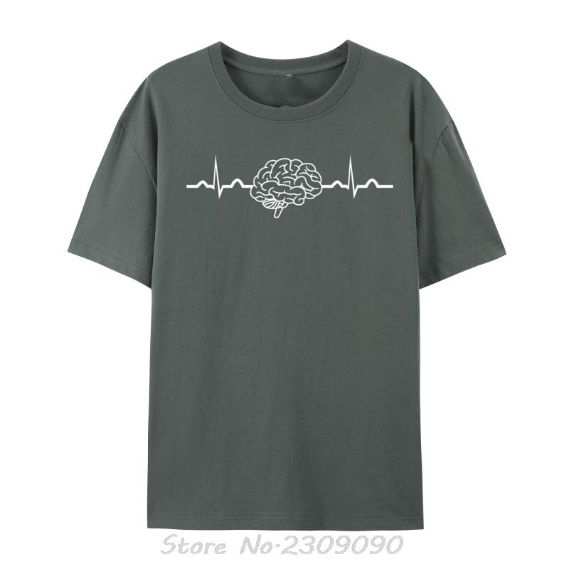 Neuro Nurse Heartbeat Neuro Nursing Neuroscience Nurse Funny Custom Fitness Tight Tshirt Men Casual T Shirt Fitness Tshirt