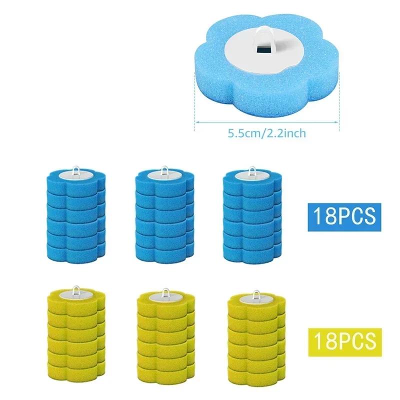 Toilet Brush Disposable Replacement Head Cleaning Kit Cleaning Brush Heads Brush Holder Storage Box 36 Replacement Brush Heads