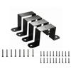 4 Pieces U-Shaped Deck Post Bracket Pre-Drilled for Garden Fencing, Woodworkers