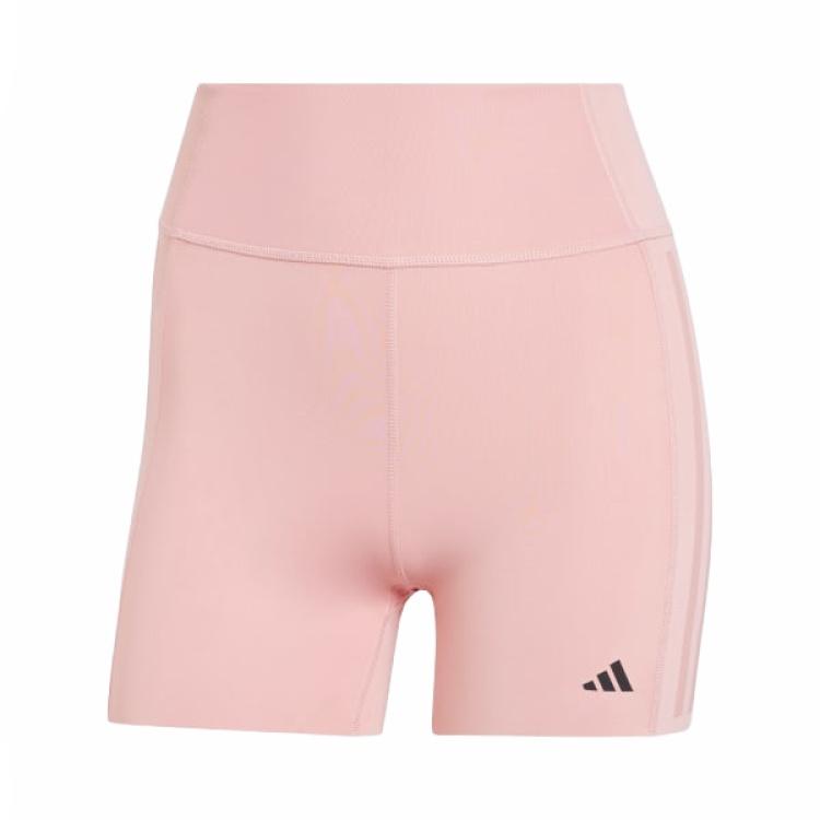 (WMNS) adidas Optime 4-Inch Raw-Cut-Hem Leggings Asia Sizing Pink Women s IK5481 L