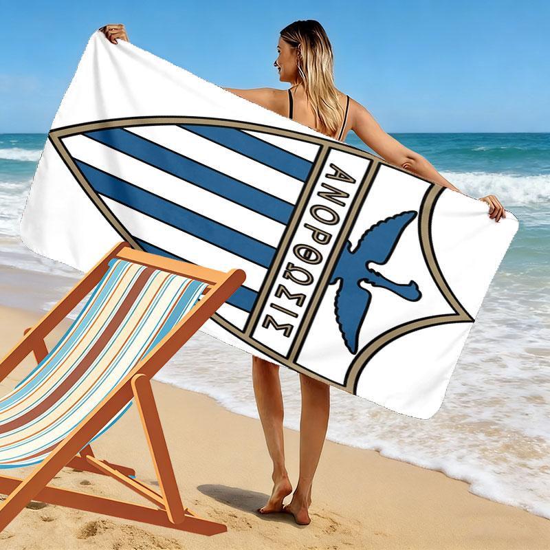 Anorthosis Famagusta FC Print Beach Towel, Large Soft Quick Dry Towel for Beach Camping Swimming