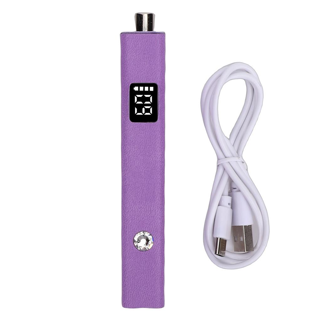 Nail Lamp Magnet 395 405nm Fast Curing Portable Handheld Nail Light Dryer with LED Screen PU Leather Handle