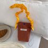 Korean Style Corduroy Crossbody Bag With Inner Phone Pocket For Streetwear Fashion