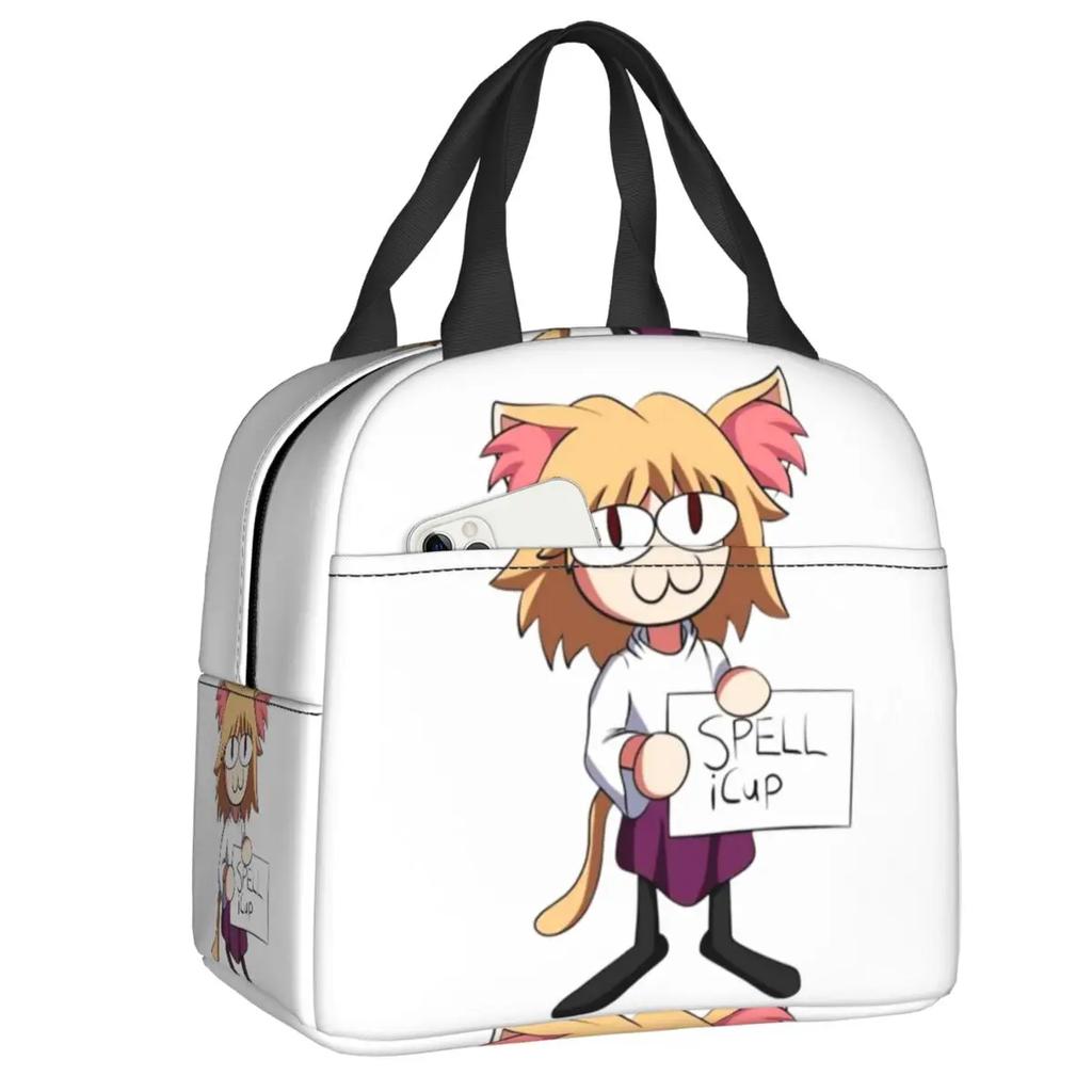 Custom Funny Neco Arc Lunch Bag Men Women Cooler Warm Insulated Lunch Box for Student School Thermal Bags lunchbag