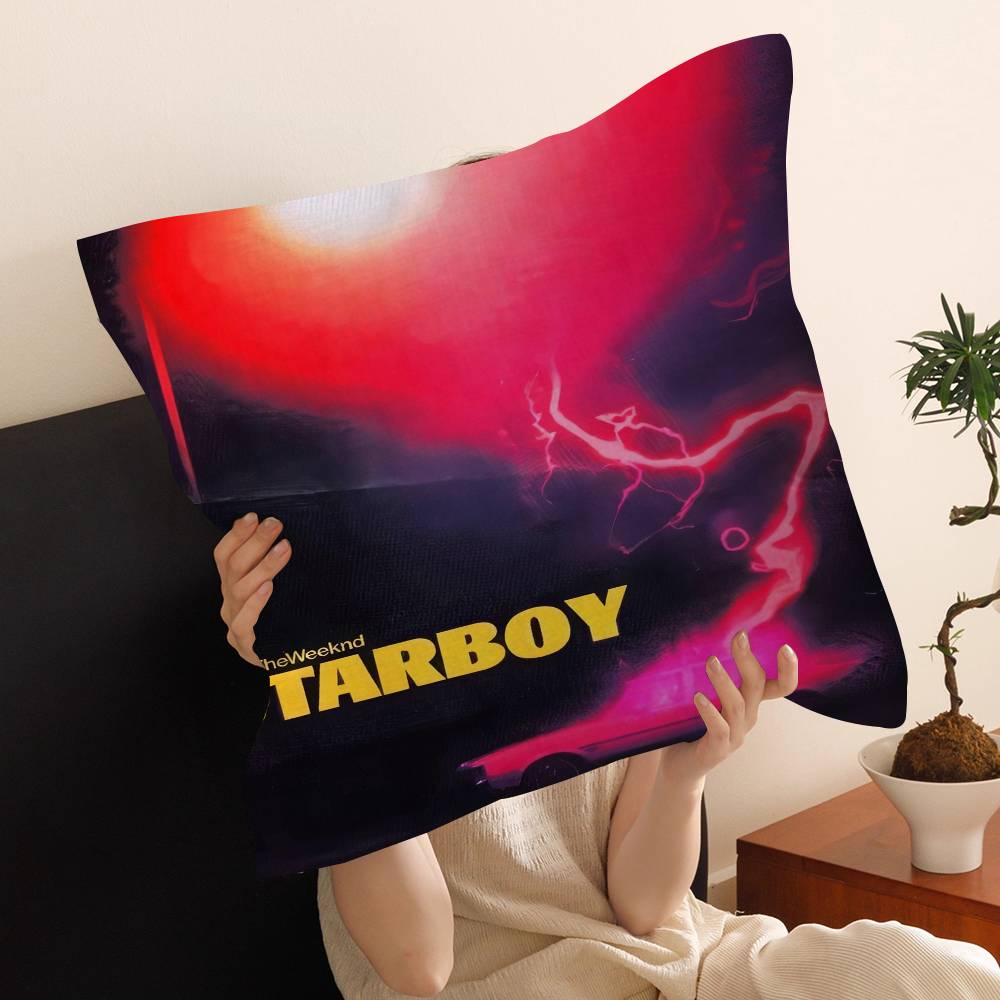 Hip Hop Music Hot Album Star The Weeknd Starboy Cushion Cover Pillowcase Upholstery Sofa Throw Pillow Home Decor Pillowcas