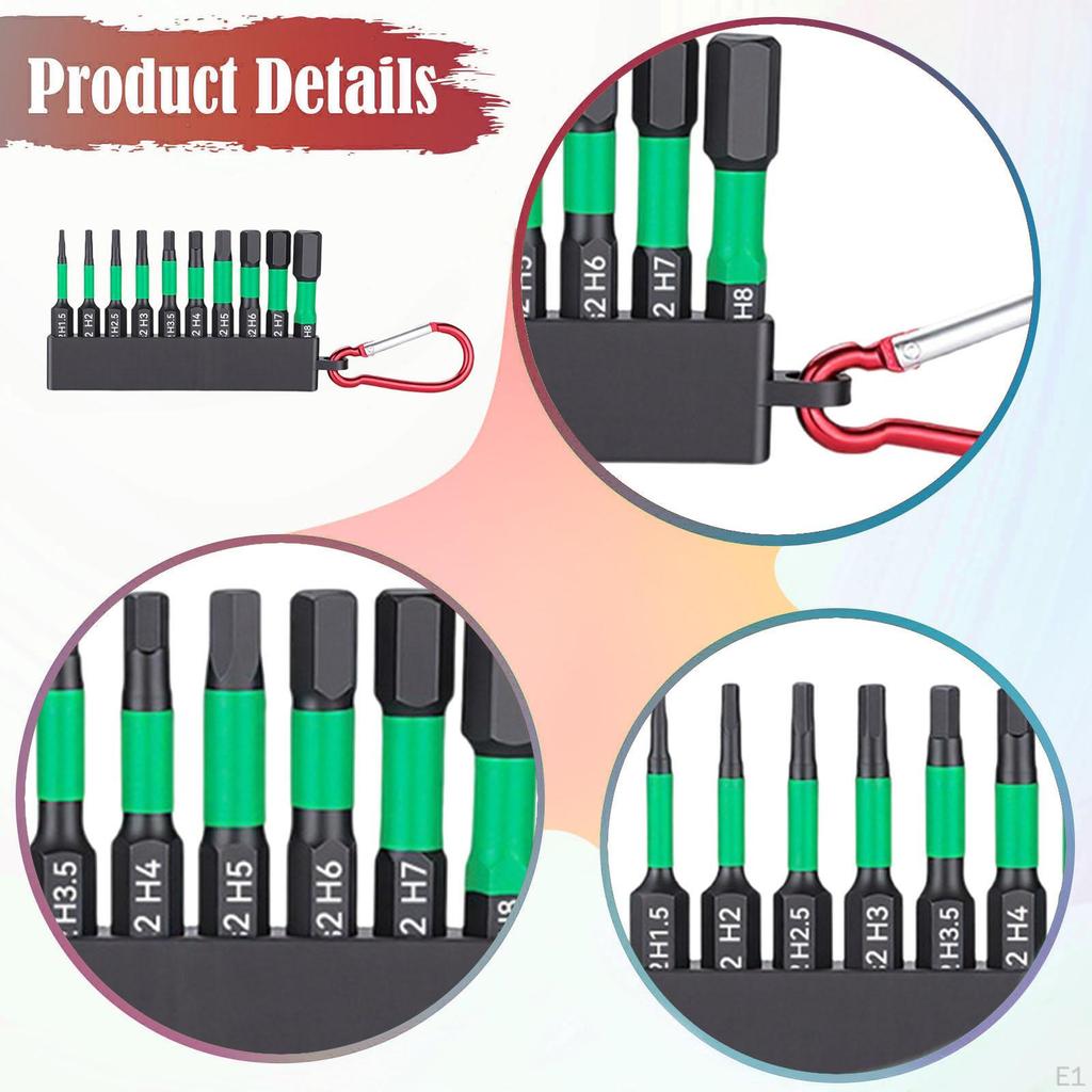 Screwdriver Bit Set Drill Tips Handymen Multifunctional Compact Professional Alloy Steel Impact Bits