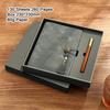 A5 Leather Buckle Business Notebook Gift Box, Student Subject Notes, Diary, Work Meeting Record Book, Travel Journal, Notepad, Lined Pages,
