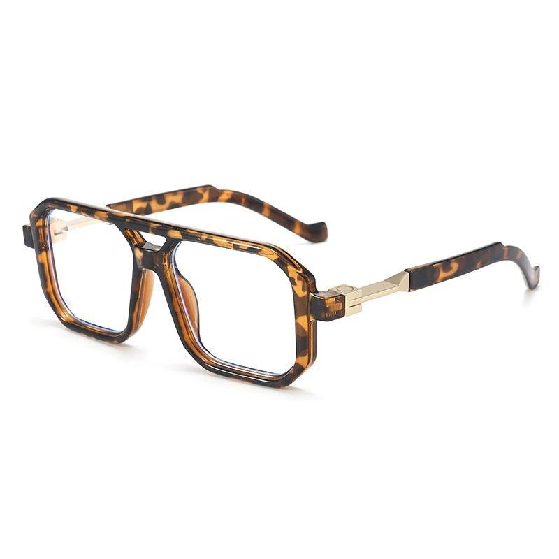 

2025 new double beam square sunglasses men European and American retro fashion versatile sunglasses women uv400(DS-2506)