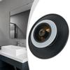 1Pcs Push Button Waste Sink Plug Click Clack Brass Drain Stopper 66mm Black Basin PopUp Cap Replacement Part for Bathroom Sink