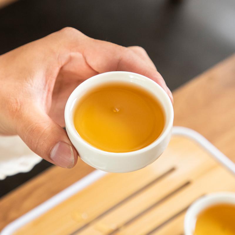 Portable White Porcelain Tea Set Outdoor Simple Sle Home Travel Kung Fu Tea Pot Tea Cup Set Chinese Cerc Diningware