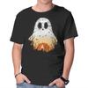 Unisex Crew Neck T-Shirt Spooky Night Landscape Graphic Short Sleeve Casual Tee