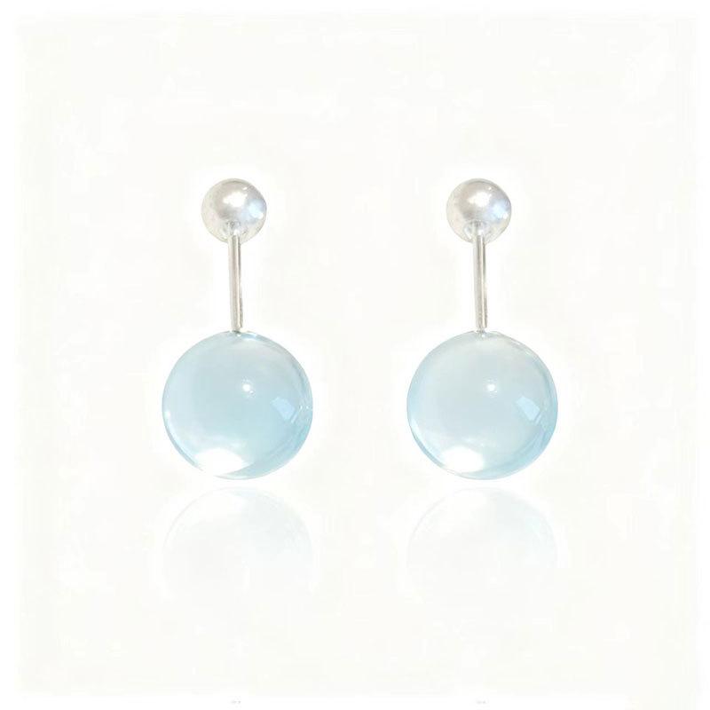 Simple Temperament, Small Earrings, Macaron Jelly Color, Adzuki Bean Stud Earrings, Students' Ear Holes, No Need To Pick Exquisite Earrings.